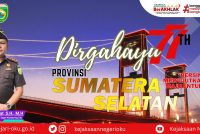 Dirgahayu Provinsi Sumatera Selatan Ke- 77